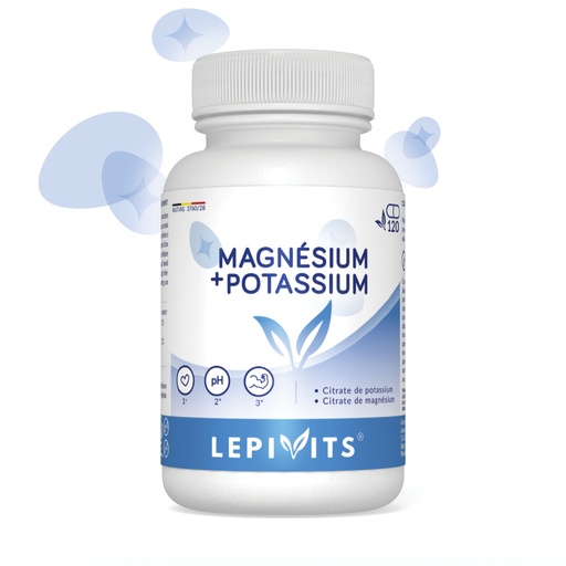 [311-0027] Magnésium + Potassium - 120 plantaardige capsules