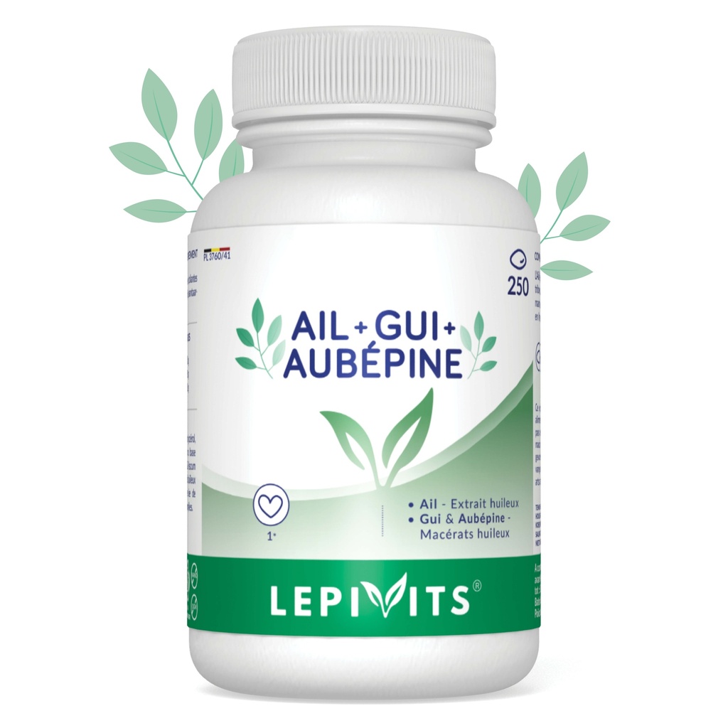 [311-0067] Garlic-Mistletoe-Hawthorn - 250 capsules